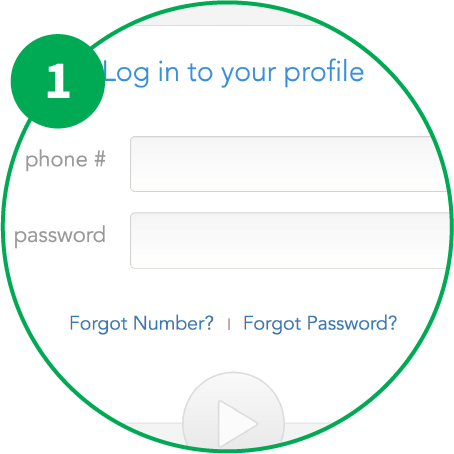 Picture of login your profile.